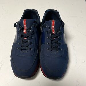 Prada Navy blue sneakers size 9 used no box